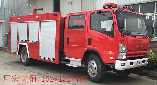慶鈴2噸水罐消防車大馬力