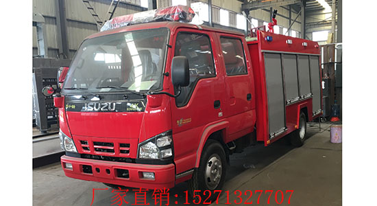 慶鈴小馬力兩噸水罐消防車